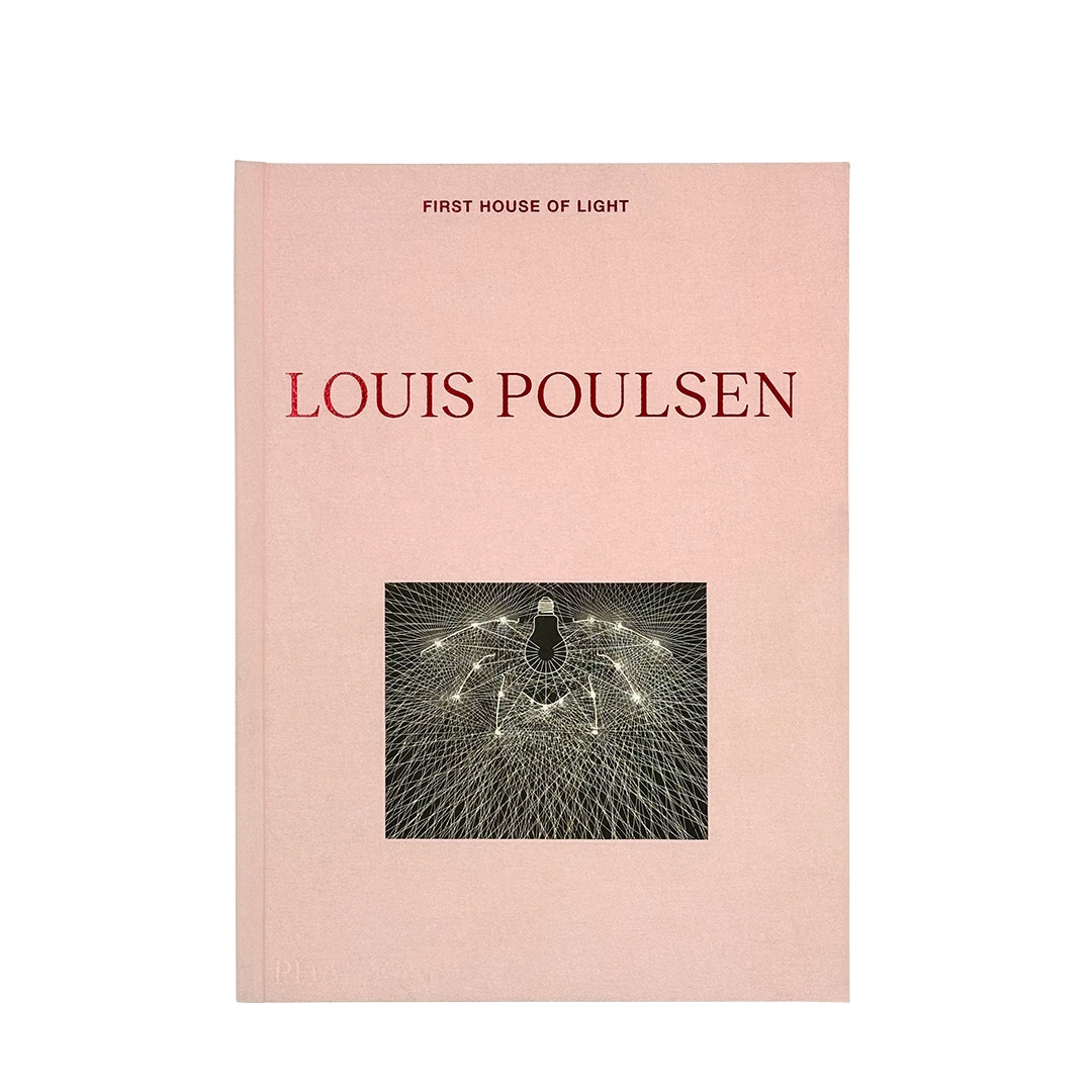 Cover of *First House of Light*, featuring the Louis Poulsen name and an illustration of a light installation. © 2026 Louis Poulsen.